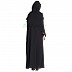 Nidha abaya with embroidery work black Nidha abaya with embroidery work black